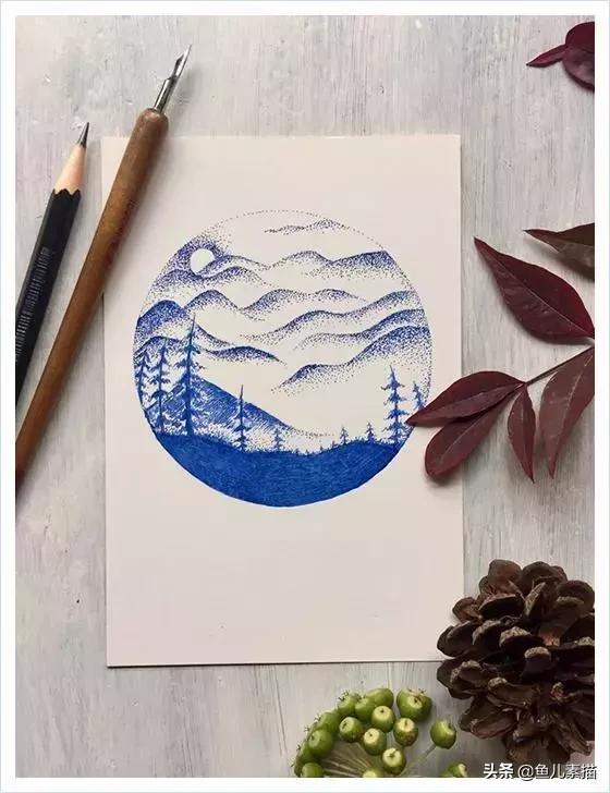 简单入门钢笔画，看就会的超级简单的钢笔画