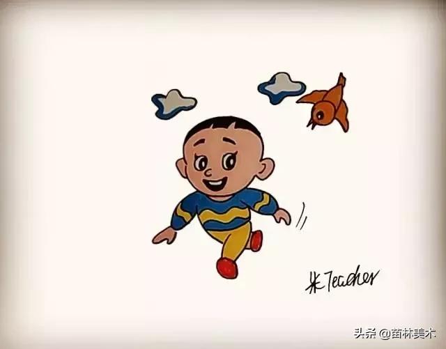 简笔画入门10张，一组零基础学员荷花简笔画作品