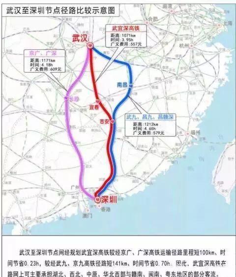 宜春地区高铁规划，吉段最均衡线路规划图