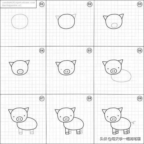一张简单又漂亮的画，漂亮又简单的简笔画教程（简单又好看的线条画#一支笔画出你的世界）