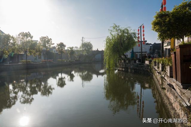浙江省嘉兴西塘古镇风景区，江南美丽水乡掠影
