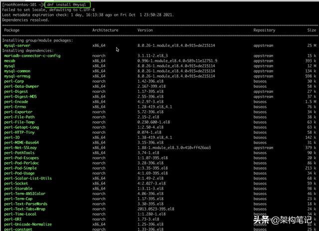 centos8安装mysql，centos8 安装mysql（8中安装部署和配置）