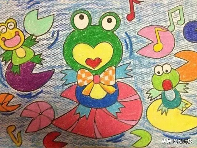 1一3岁宝宝学画画,大一班的小朋友学画画