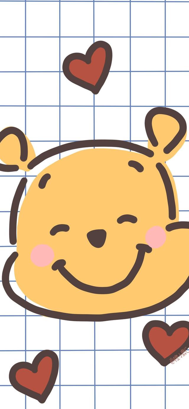 小熊维尼可爱壁纸，可爱动漫‖小熊维尼壁纸