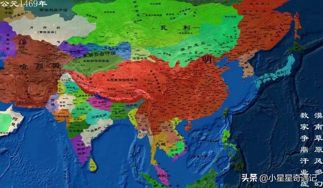 明朝版图全图超清版大图，全方位展示明朝疆土变化地图