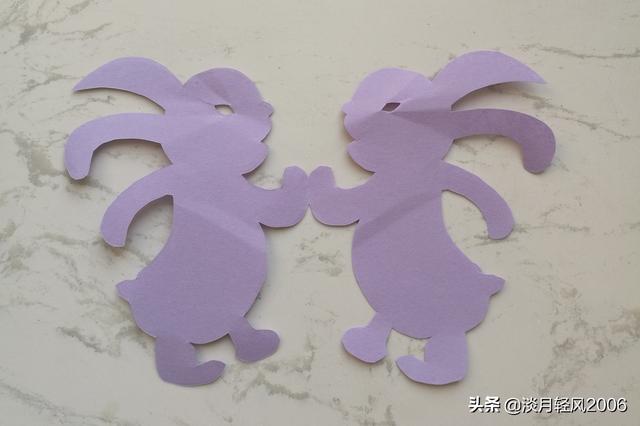 儿童剪纸小兔子，儿童手工剪纸作品小兔子（2023，兔兔的可爱剪纸来了）