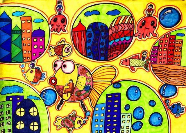 未来的科幻主题绘画简单，科幻画主题系列作品20张