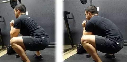 正确的深蹲姿势和错误的深蹲姿势，深蹲蹲的越低越好