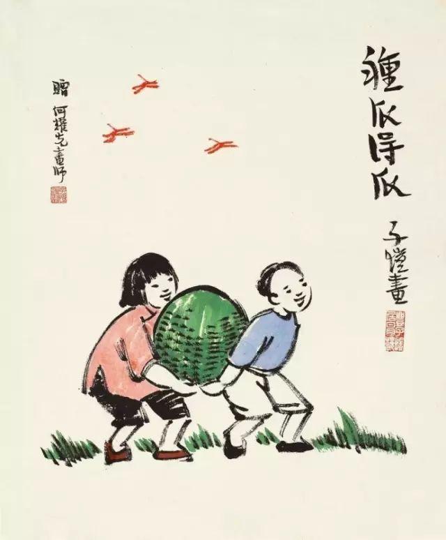 丰子恺漫画全集，丰子恺最著名的十幅漫画图（丰子恺100幅漫画处处是真）