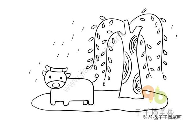 节日主题简笔画，元旦节简单简笔画教程