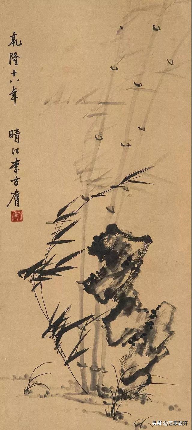 又一代名家画竹，历代名家绘画作品中充满动感的竹