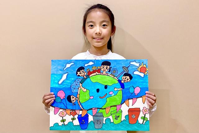 二年级垃圾分类绘画作品，沈阳小学生垃圾分类绘画作品展示