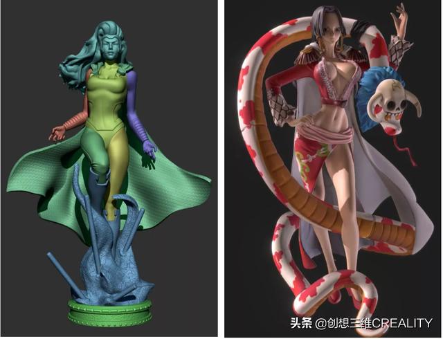 3d打印的手办，超惊艳的女性3D手办合集