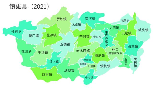 云南昭通镇雄县，镇雄县城有哪些乡镇（云南落后的10个县）
