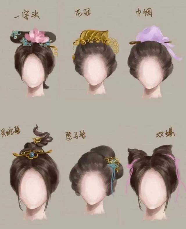 古代发型随意又好看，小说词汇积累第4天——古装女子发型
