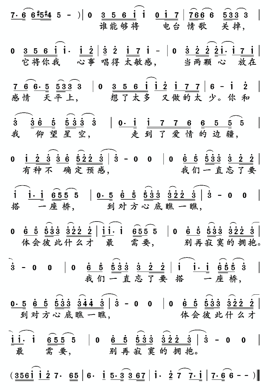 在那遥远的地方简谱，在那遥远的地方莫文蔚简谱
