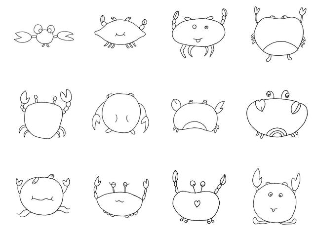 简笔画绘画步骤，60例简笔画素材拿去临摹