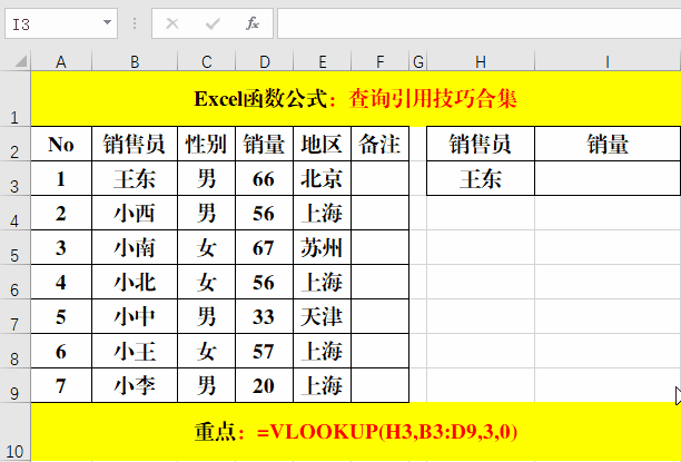 excel数据的引用方法是，Excel数据查询引用7种应用技巧