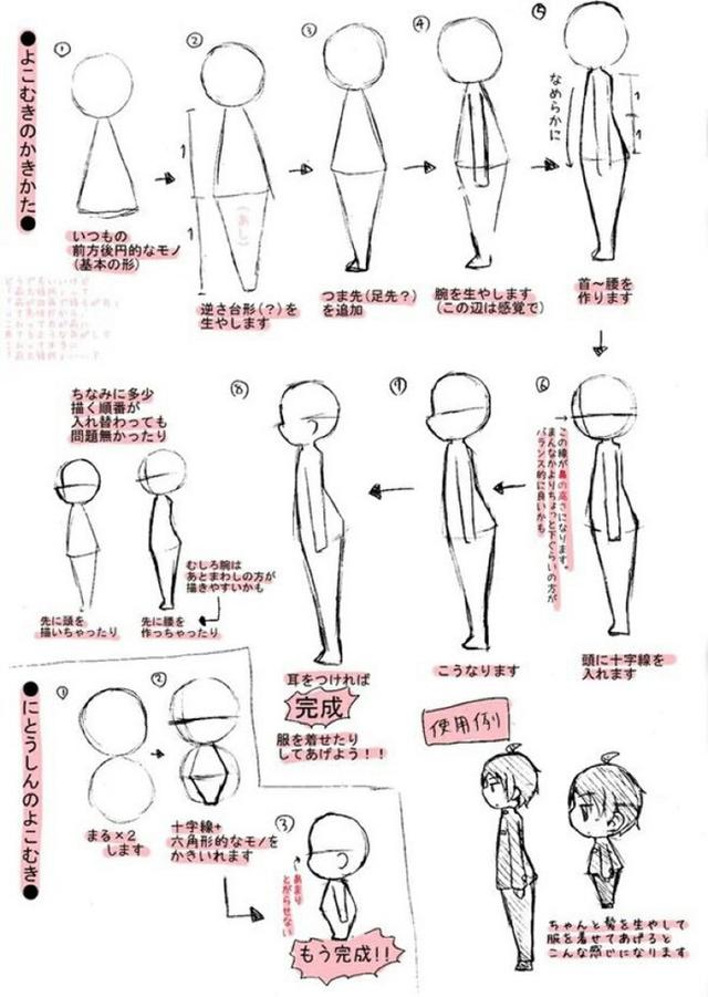 画q版人物教程，如何画可爱的q版人物教程