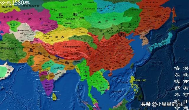 明朝版图全图超清版大图，全方位展示明朝疆土变化地图