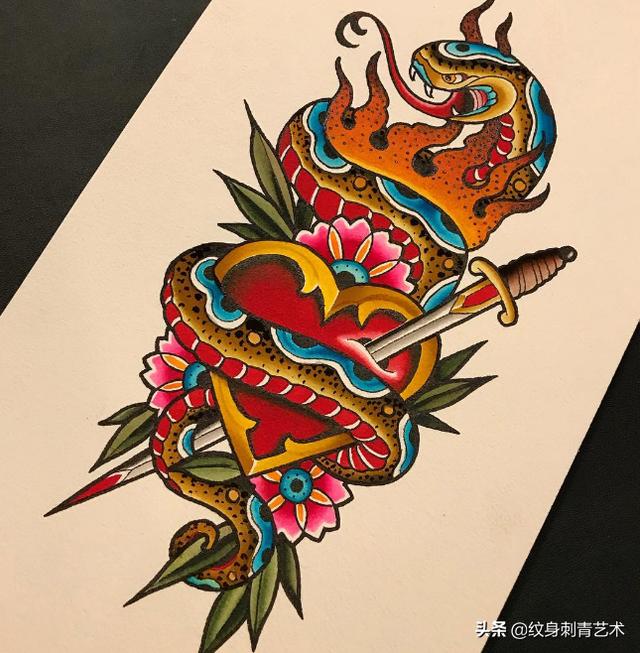 oldschool虎头纹身手稿，oldschool纹身手稿你喜欢吗