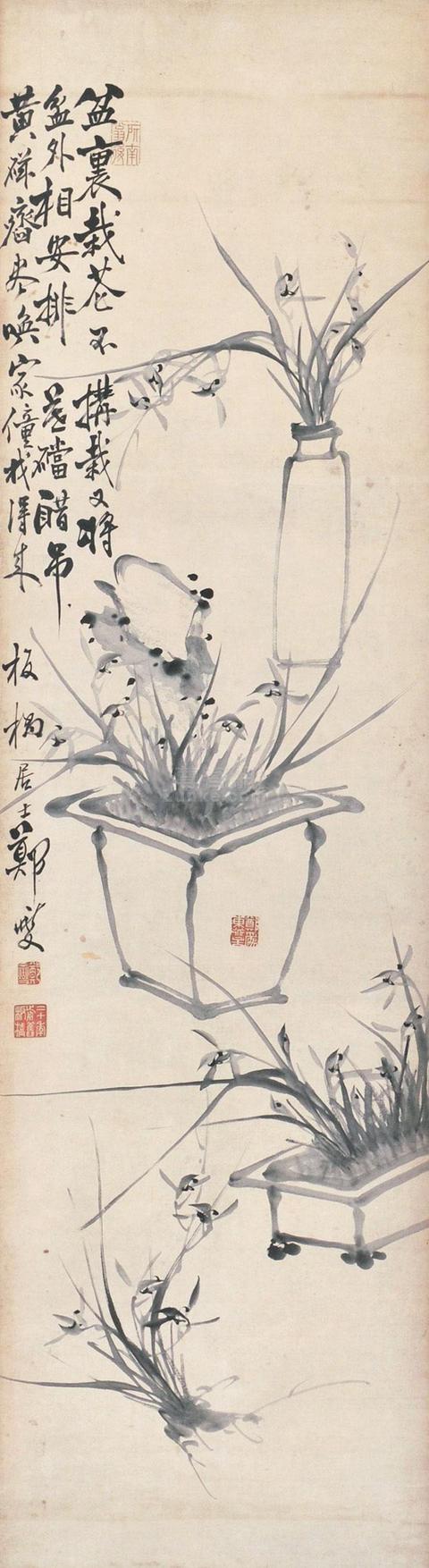 郑板桥兰竹图艺术鉴赏，扬州八怪之一郑板桥笔下兰花竹子