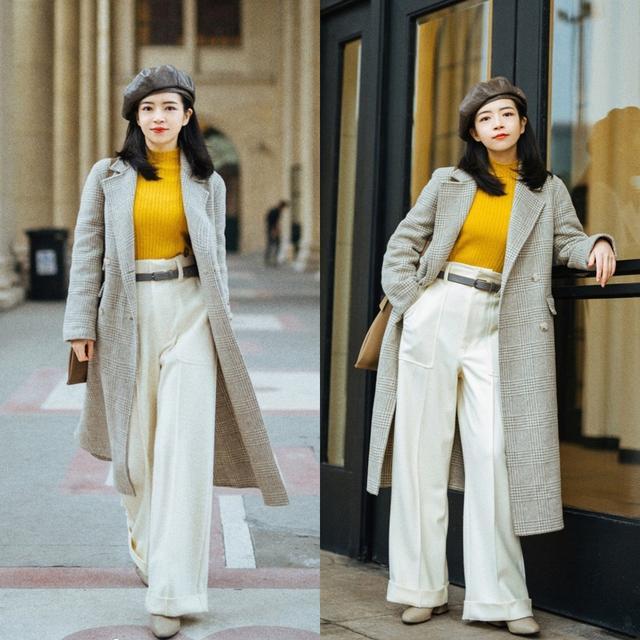 冬季白裤子搭配，时髦吸睛回头率超高