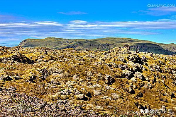 冰岛的地理位置以及邻国，北大西洋中的一个岛国