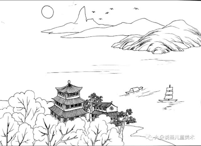 稚子弄冰诗配画，古诗配画简单1分钟搞定（打油诗配画，太有趣啦）