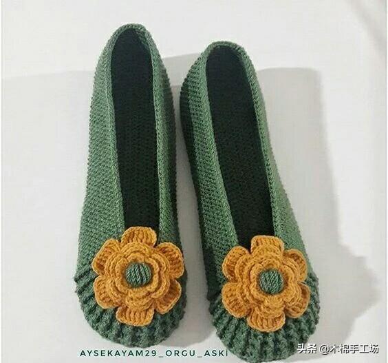 钩鞋子教程从头到尾纯色，像我这样手工钩编一双