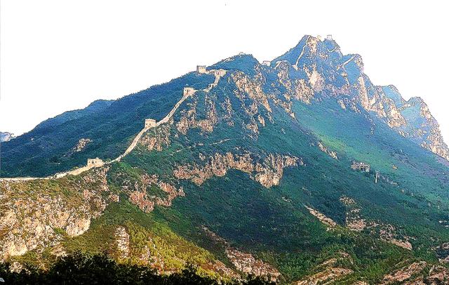长城的起点和终点地图，长城万里长