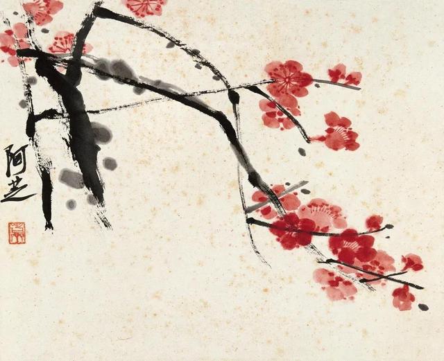 写意梅花100种画法，构图一百例，学完够用了