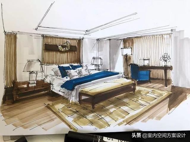 马克笔的六种手绘技法，马克笔用笔技法和上色秘笈