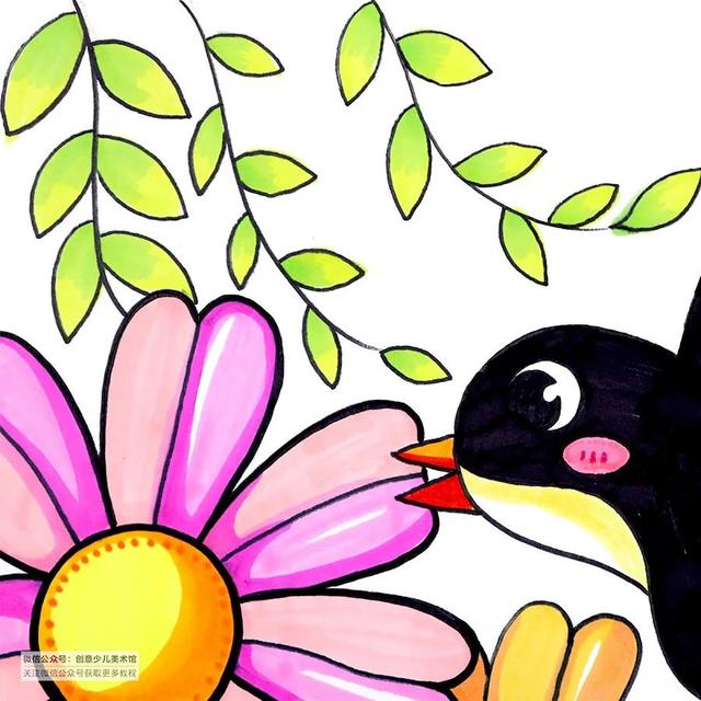 嬉戏花丛全文阅读，燕子怎么画儿童画