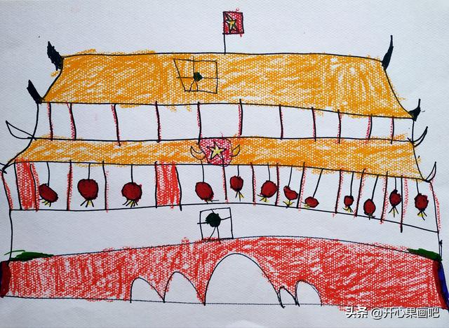 带天安门的儿童画,儿童画 带天安门的儿童画,儿童画