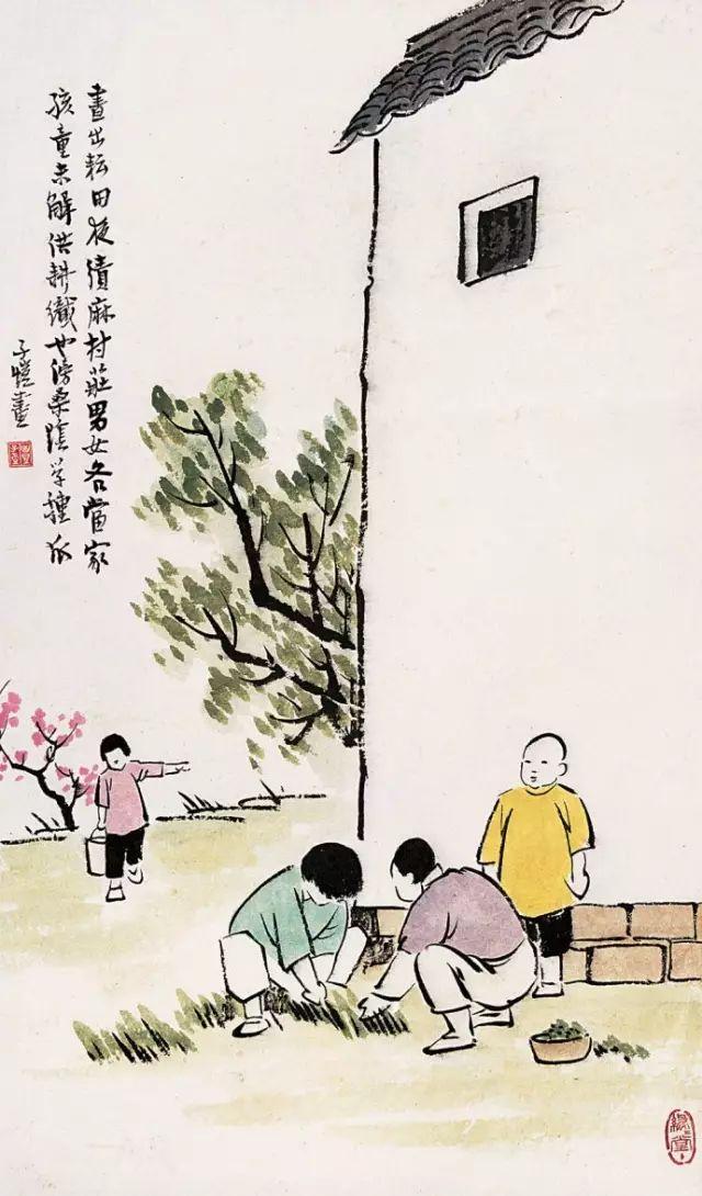 丰子恺漫画全集，丰子恺最著名的十幅漫画图（丰子恺100幅漫画处处是真）