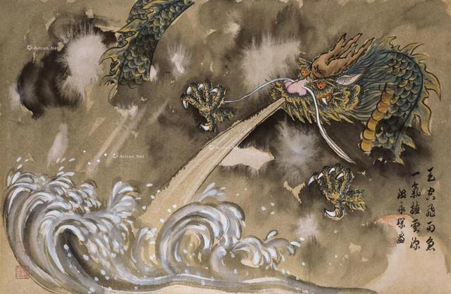 大师画不一样的龙，民间牛人在墙角画一条龙