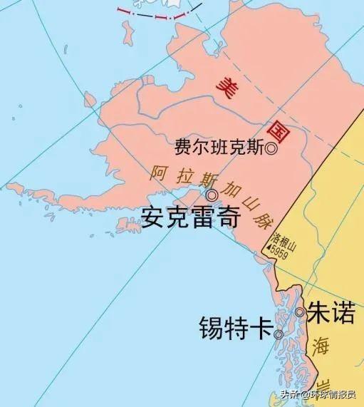 美国阿拉斯加州，美国的阿拉斯加州位于哪里（怎么却让美国人乘了凉）