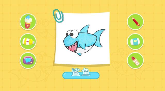 卡通鲨鱼怎么画，鲨鱼和蓝鲸的简单卡通画法（凶狠的鲨鱼图文教程）