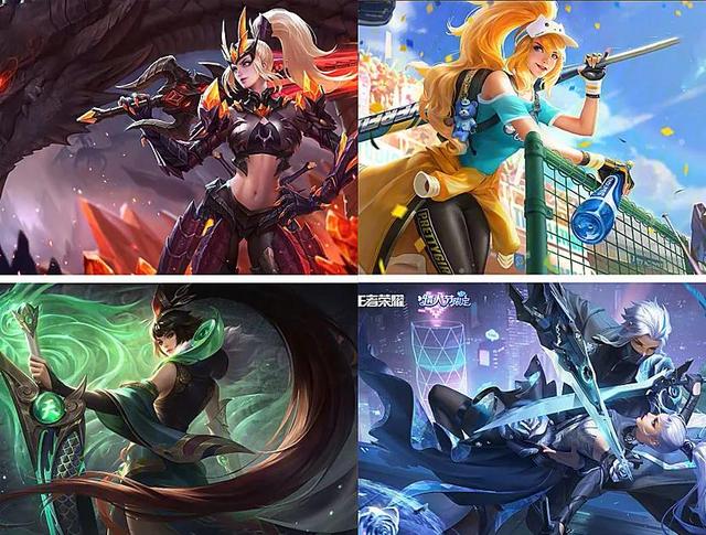 花木兰全皮肤评分对比，花木兰4款皮肤对比