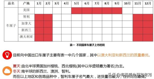 智利车厘子品种，如何选择智利车厘子