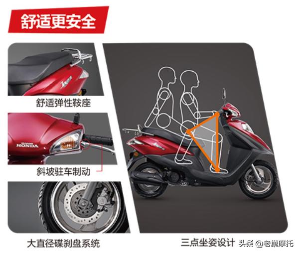 五羊本田喜鲨125踏板摩托车推荐，五羊本田发布2022款SCR125喜鲨
