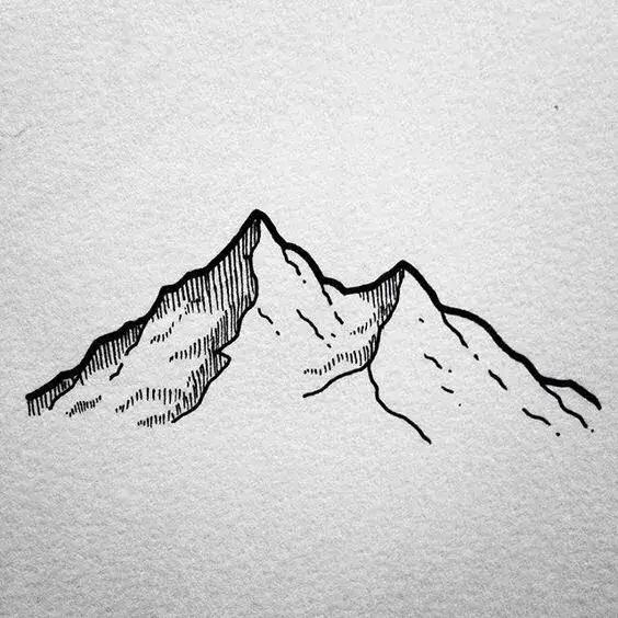 山怎么画简单好看，画山教程简单易学（风景简笔画教程：教你画山峰画）