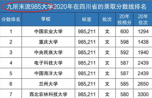 所有的985大学排名，文宣做的最好的985高校排名出炉