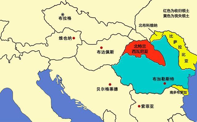 二战欧洲地图格局图，二战后欧洲8国的领土变更