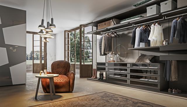 时尚轻奢衣柜设计，意大利高端衣柜品牌Veneran衣帽间高清大图赏析