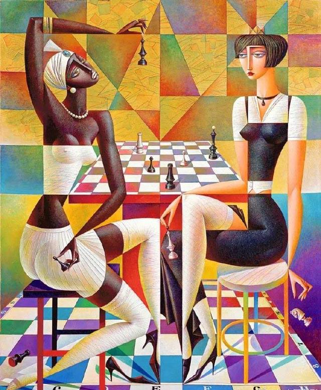 抽象派绘画作品赏析，另类唯美的立体抽象主义绘画