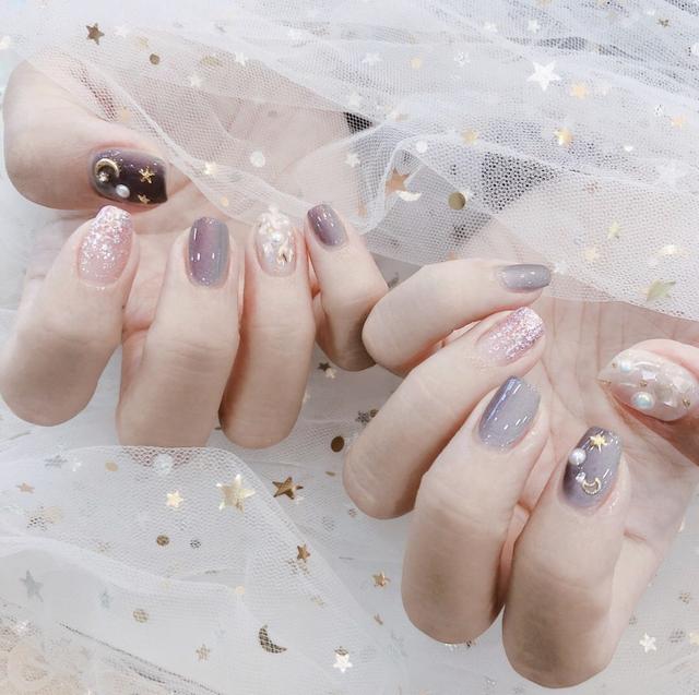 自然的猫眼美甲，超闪的猫眼美甲，美爆了！