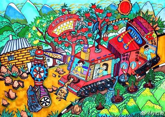 儿童科幻画图片大全，超全超经典科幻画（少年儿童科幻画大赛作品优秀）