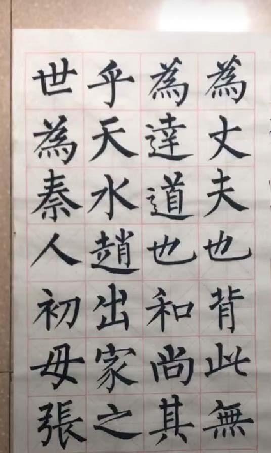 当今柳楷第一人，他是一位将柳楷写到极致的7岁孩子